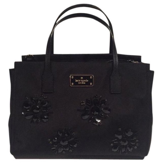 kate spade Handbags - Nwt Kate Spade NY Black Embellished Satchel Bag